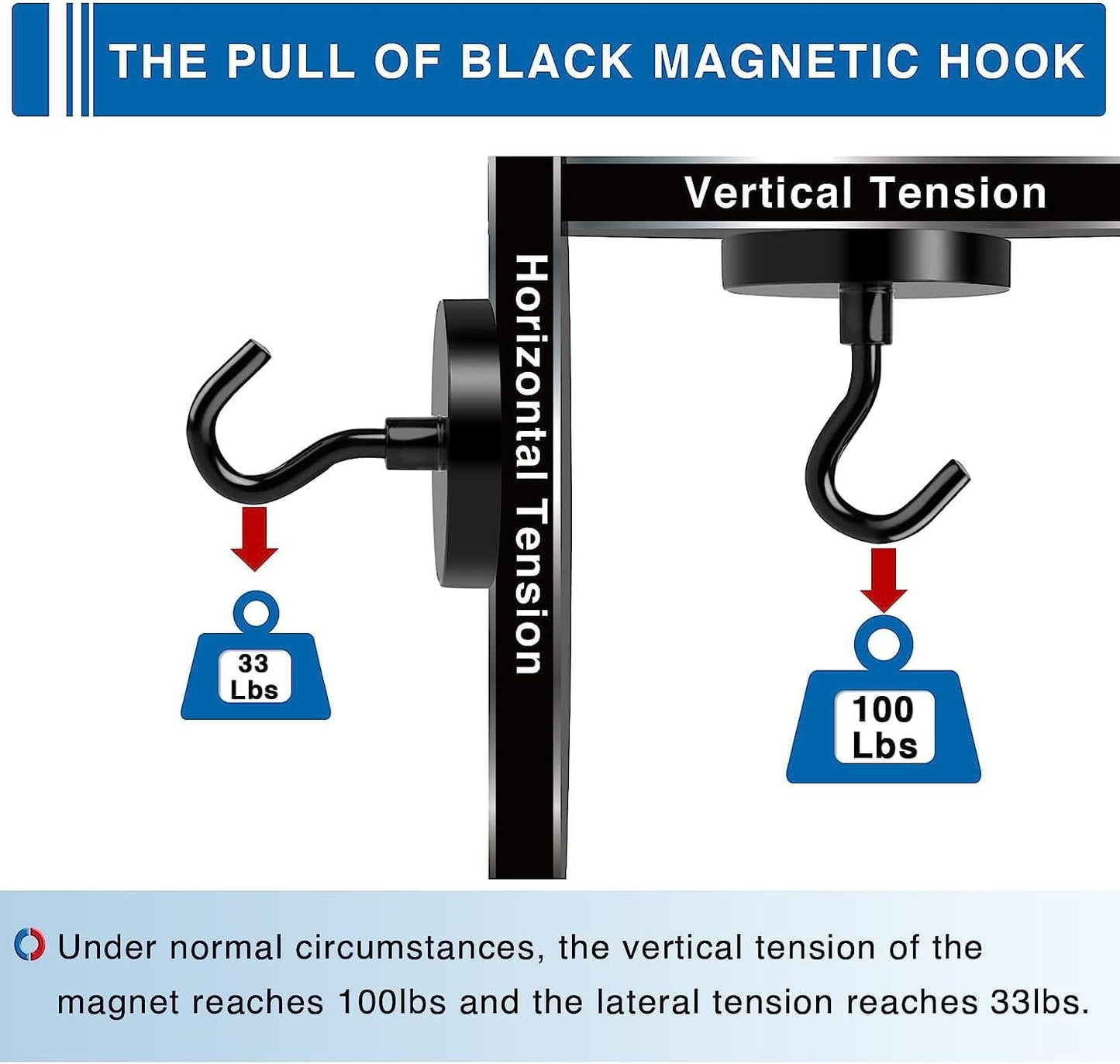 LOVIMAG Magnetic Hooks,100lbs Magnetic Hooks for Cruise Cabins, Cruise Essentials Must Haves for Travel, Strong Magnets with Hooks for Hanging, Heavy Duty Magnets with Epoxy Coating-12 Pcs