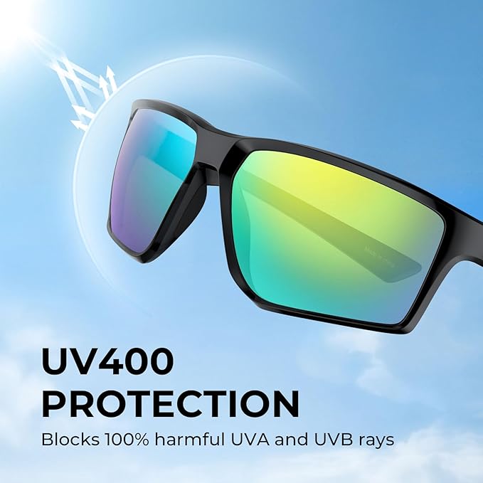 KastKing Osage Polarized Sport Sunglasses for Men and Women, Ideal for Driving Fishing Cycling Running, UV Protection