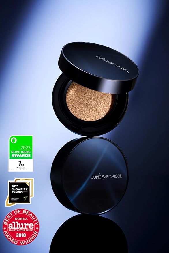 [JUNGSAEMMOOL OFFICIAL] Essential Skin Nuder Cushion Navy Edition (Light) | Refill Included | Limited Holiday Edition