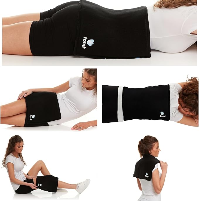 Premium Large Hot Cold Solid Gel Pack by FOMI Care | 18” x 12” | Soft, Comfortable Ice Wrap for Back, Shoulder, Knee, Thigh Pain Relief | Oversized, Flexible Cool Compress | Freezable, Microwaveable