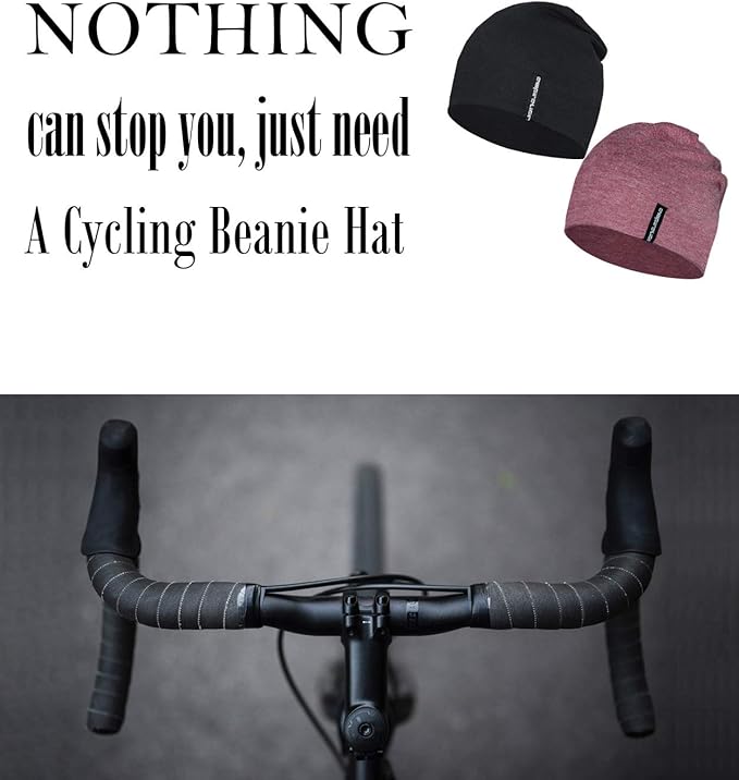 9" Multifunctional Lightweight Beanies Hats Snug Fitting, Running Skull Cap Helmet Liner Sleep Caps