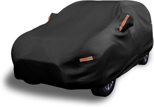 EzyShade 10-Layer SUV Car Cover Waterproof All Weather. See Vehicle Size-Chart for Accurate Fit. Outdoor Full Exterior Covers for Automobiles Car Tarp. Jeep Rav4 CRV. Black, Size S2 (See SizeChart)
