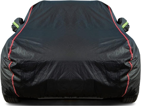Breathable New Material, Waterproof Car Cover, Locks and Zipper Doors, Sunscreen Waterproof UV Prevention Snowproof Wind and Windproof,Suitable for Indoor Outdoor,for Sedan (178" to 189") B2