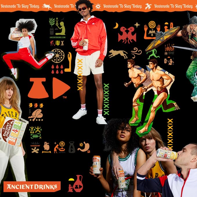 ANCIENT DRINKS Apple Cider Vinegar Beverage with Electrolytes, Vitamins, & Probiotics, Organic, Super-Hydrating Sports Drink - Mixed Pack (Posca, Switchel, Sekanjabin) - 16 fl oz (12 cans)