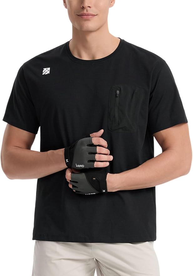 Moisture Wicking Quick Dry Soft Pickleball Workout Hiking Camping Running Shirts for Men Outdoor Sports