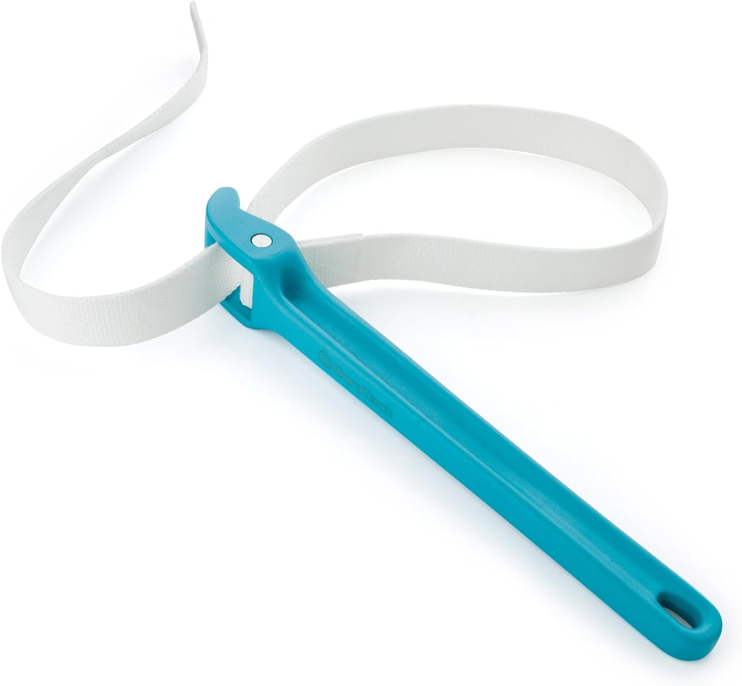 DURATECH Strap Wrench 12" Handle, Adjustable Nylon Strap Pipe Wrench, Oil Filter Strap Opener Wrench,Blue
