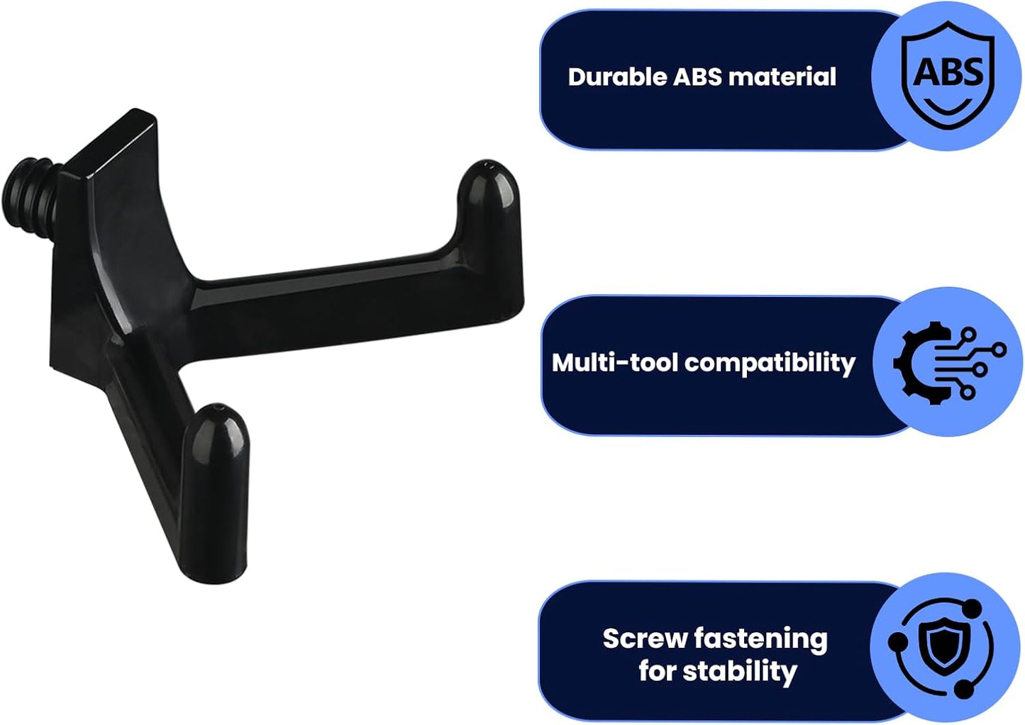 5pcs Tool Hooks for Suncast Shed, Double Head Storage Hanger - Essential Wall Organization Accessories for Shovels, Rakes & Other Tools (Black)