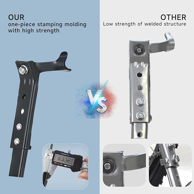 Heavy-Duty Bike Training Wheels for 24-26 Inch Bicycles - 300LB Capacity Adjustable Stabilizers with Thickened High-Carbon Steel & Durable Rubber Wheels