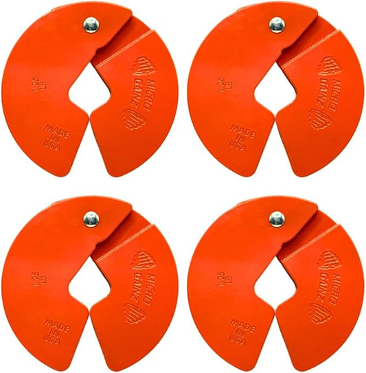 Micro Gainz Dumbbell Fractional 1.25lb Weight Plate, Ideal for Micro Loading, (Choose Color) 4 Piece Fractional Weight Plates, Designed for Dumbbell Training, Made In USA