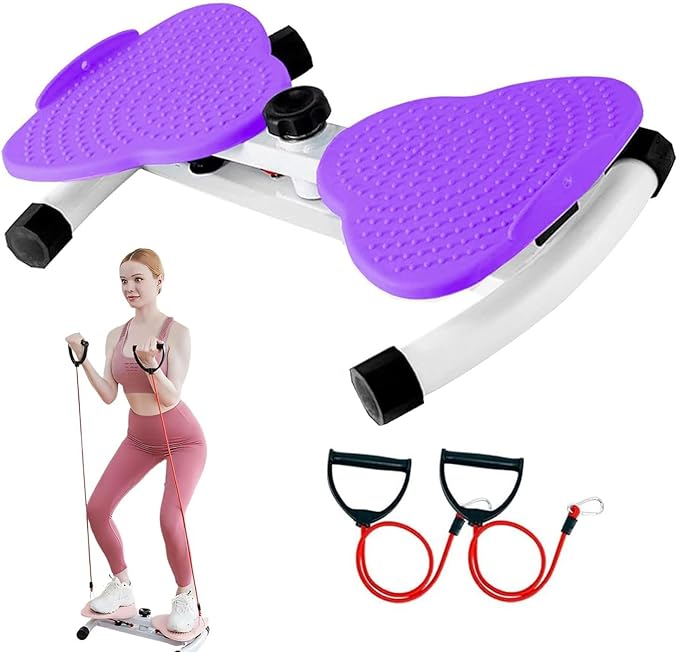 Waist Twister Board twisting machine exercise twist ab training – Noiseless Fitness Tool with Loop Resistance Bands, Foot Massage, and Core Workout for Belly Fat Loss