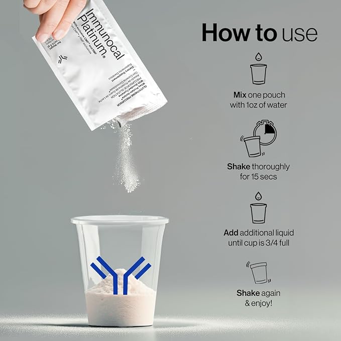 Immunocal Platinum Glutathione Precursor – Whey Protein Isolate, Anti-Aging, Skin + Cell Renewal, Immune Support, Detox + Bone Support | Fat and Sugar Free, Lactose-Intolerant Friendly | 30 Servings