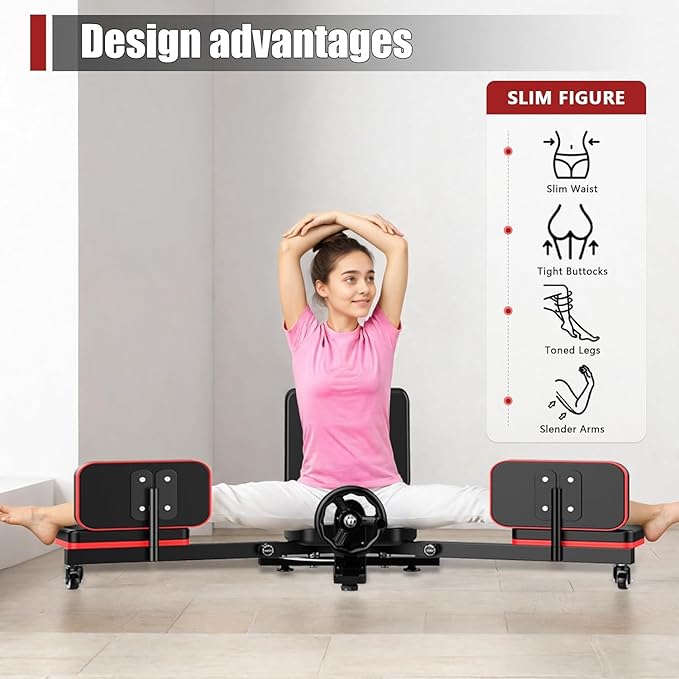 Leg Stretcher，300lbs Leg Stretcher Split Machine,for Flexibility Heavy Duty Leg Stretching Equipment Stretching Training Machine Split Leg Training for Home Yoga Dance Gym
