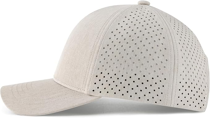 VOBOOM Men Snapback Trucker Hat, Baseball Cap for Breathable Side Laser Cut Holes