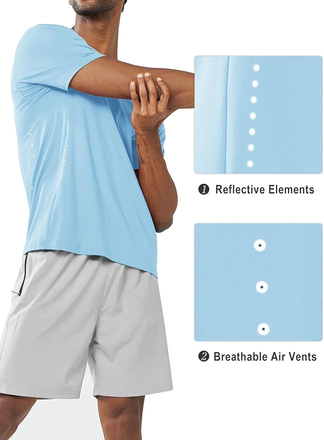 NORTHYARD Mens Athletic Shirts Short Sleeve Gym Workout Running Training Sports Performance T Shirt Basic Tee for Men