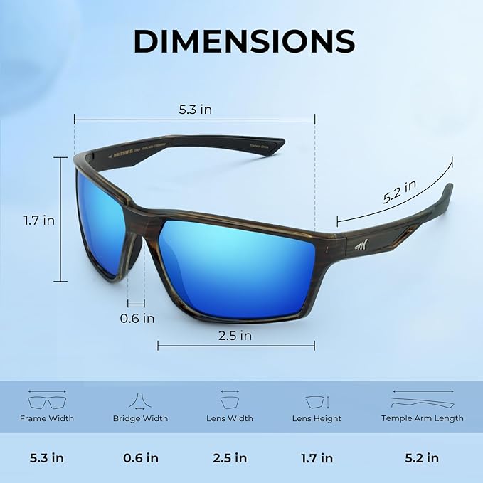 KastKing Osage Polarized Sport Sunglasses for Men and Women, Ideal for Driving Fishing Cycling Running, UV Protection