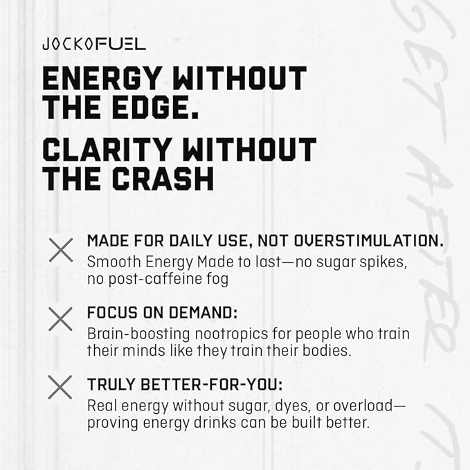 Jocko GO Energy Drink - Keto, Vitamin B12, Vitamin B6, Electrolytes, L Theanine, Magnesium- Energy Boost, Sugar Free Nootropic Monk Fruit Blend - 12 Pack (Mango Passionfruit)