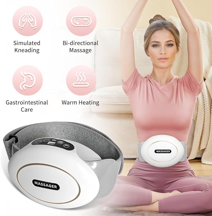 Abdominal Massager, Stomach Massage for Digestion, Stomach Relaxation, and Digestive Relief - Belly Cellulite Massager for Flattening Belly, Gas, Bloating, and Constipation