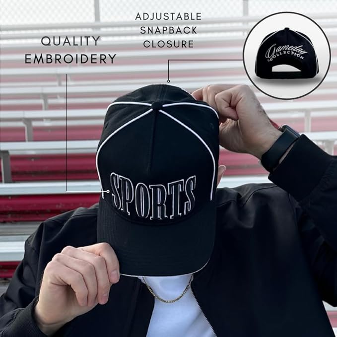 Vintage Sport Trucker Hat | Men & Women | Trendy Pickleball Golf Hats Men | American Cute Country Western | Cotton | Snapback