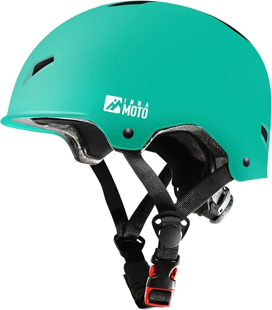Skateboard Helmet for Adults - Adjustable Certified Safety Adults Helmet for Skateboarding Bike Bicycle Scooter Cycling Skate Skating Multisport Helmets for Women Men Boys Girls Kids Youth