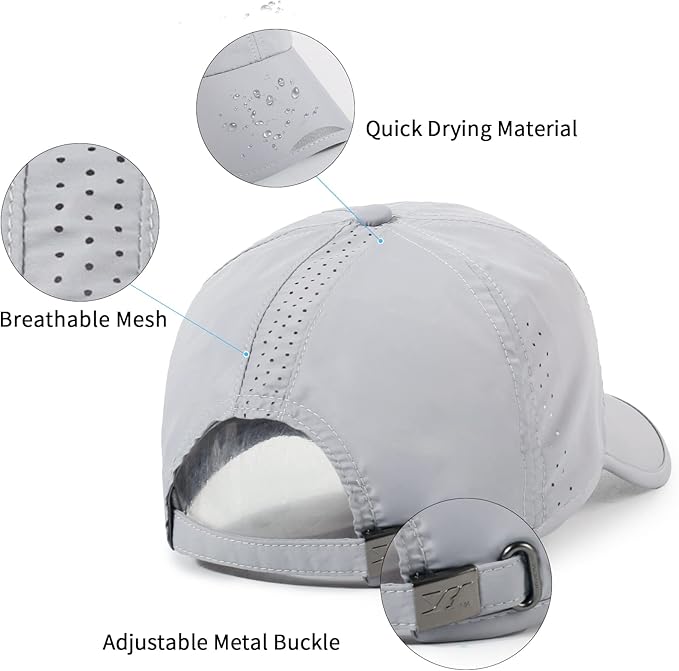 Running Hat Outdoor Sun Protection Hat Mesh Quick Dry Hat Thin Cool Baseball Cap for Women and Men