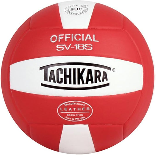 Tachikara Institutional Quality Composite Leather Volleyball, Royal-White