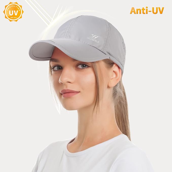 Running Hat Outdoor Sun Protection Hat Mesh Quick Dry Hat Thin Cool Baseball Cap for Women and Men