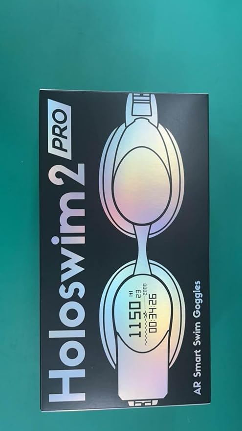 Holoswim Smart Swim 2 Pro Swimming Goggles, Real-time Display, AI Analysis, Pro Training, Nano Anti-Fog, Apple Garmin Support