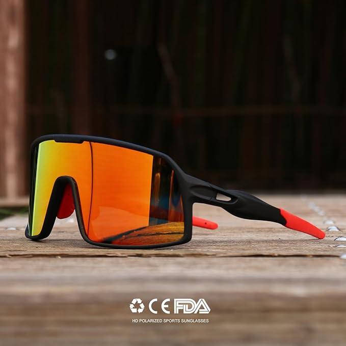 Polarized Sports Sunglasses for Men and Women Cycling Glasses UV Protection Goggles for Mountain Bike Running Fishing