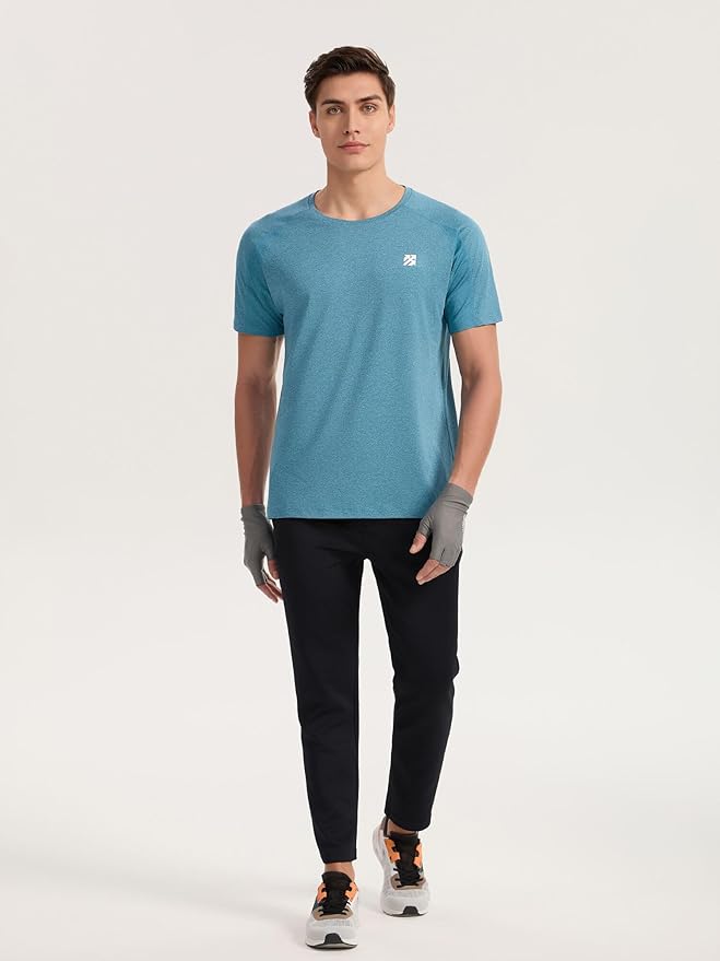 Moisture Wicking Quick Dry Soft Pickleball Workout Hiking Camping Running Shirts for Men Outdoor Sports