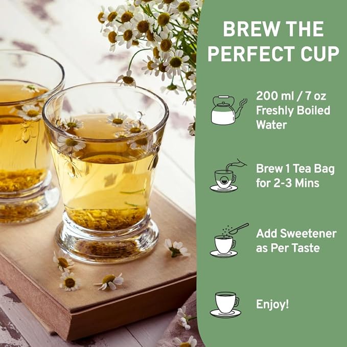 HANDPICK, Good Night Tea Bags (100 Count) Night Time Herbal Tea | Caffeine Free | Floral Blend - Lavender, Chamomile, Peppermint | Natural Tea, Perfect for Bedtime