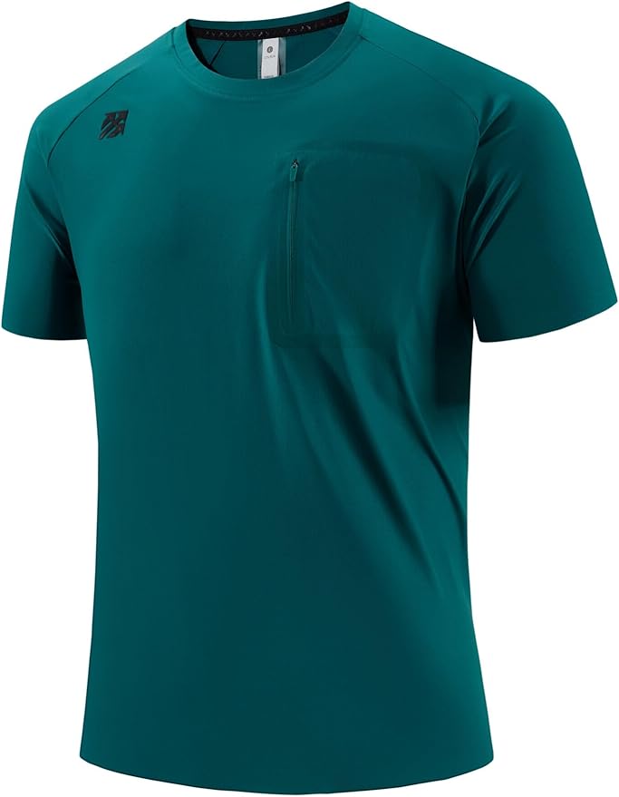 Moisture Wicking Quick Dry Soft Pickleball Workout Hiking Camping Running Shirts for Men Outdoor Sports