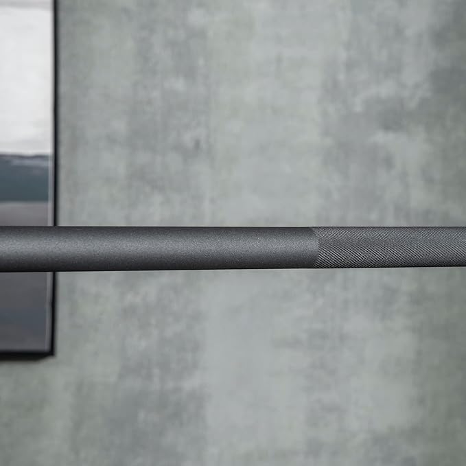 Soozier Squat Rack with Pull-Up Bar, Adjustable Power Rack with Barbell Bar, Multi-Functional Bench Press Rack for Home Gym Strength Training