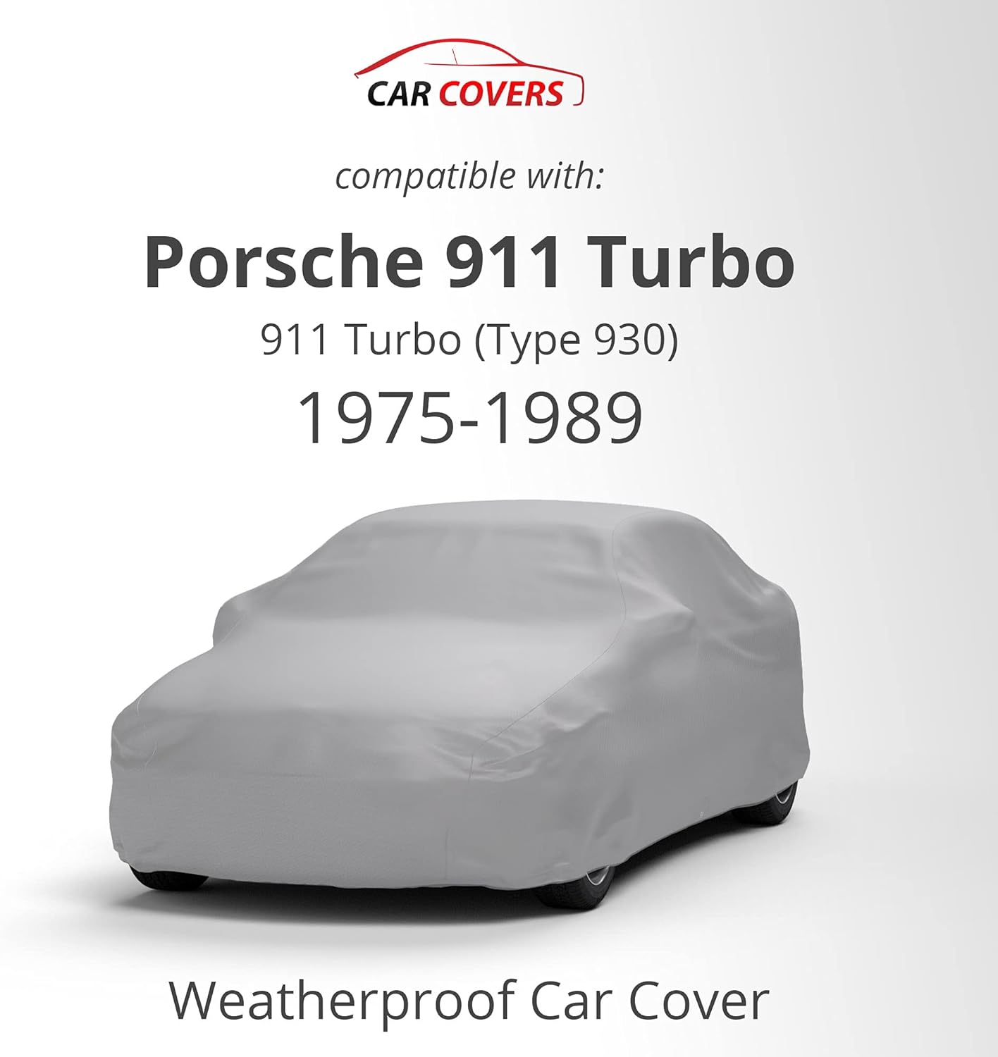 Car Covers Weatherproof Max Car Cover & Warranty Compatible with Porsche 1975-1989 911 Turbo (Type 930) – Outdoor Cover Theft Cable Lock Car Accessories Better Than Waterproof