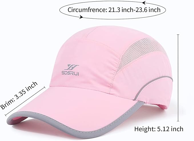 Running Hat Mesh Sports Cap Lightweight Quick Drying Runner Cap for Men Women