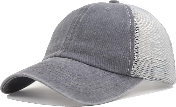 Comfy Vintage Trucker Baseball Hat- M/L/XL/XXL Women Men Unstructured Washed Dad Cap | Snapback | Soft Crown | Soft Mesh