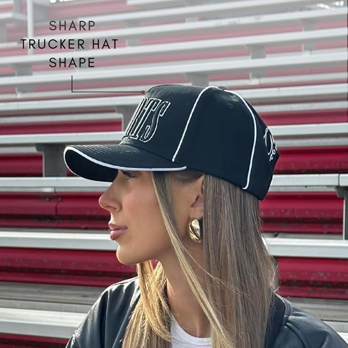 Vintage Sport Trucker Hat | Men & Women | Trendy Pickleball Golf Hats Men | American Cute Country Western | Cotton | Snapback