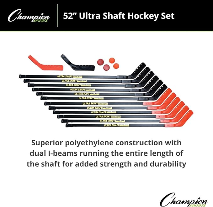 Champion Sports Ultra Shaft Hockey Set