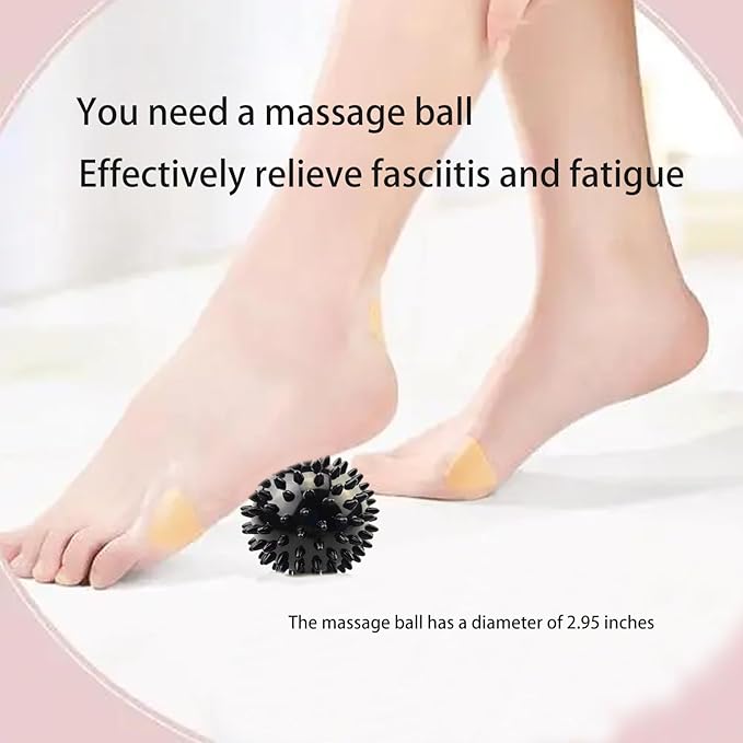 Gradient Fitness Therapy Stretching Belt, 12 Circle Multi Ring Stretching Belt (1.5 inches wide x 86.6 inches long), Therapy Equipment, Yoga Stretcher Strap,Leg Stretcher. Equipped with arch foot pads and pointed massage balls(RED)