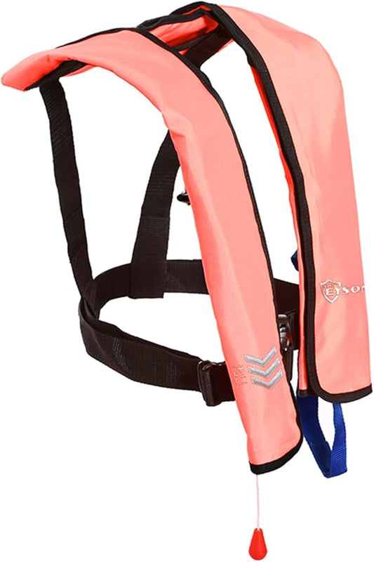 Manual Inflatable Life Jacket|Life Vest for Adults|PFD Low Profile|Supports up to 330 lbs(YSH700)