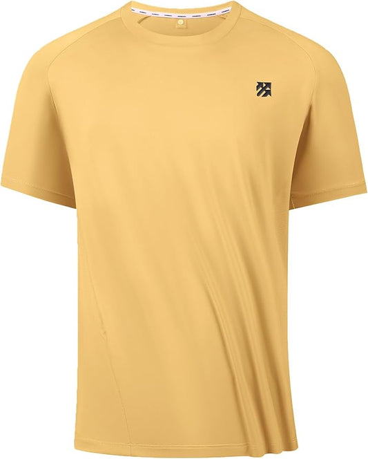 Moisture Wicking Quick Dry Soft Pickleball Workout Hiking Camping Running Shirts for Men Outdoor Sports