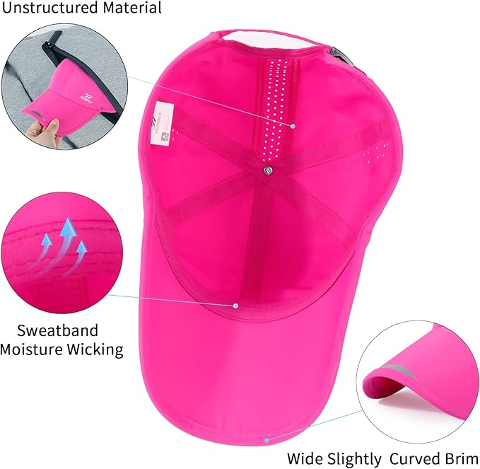 Running Hat Outdoor Sun Protection Hat Mesh Quick Dry Hat Thin Cool Baseball Cap for Women and Men
