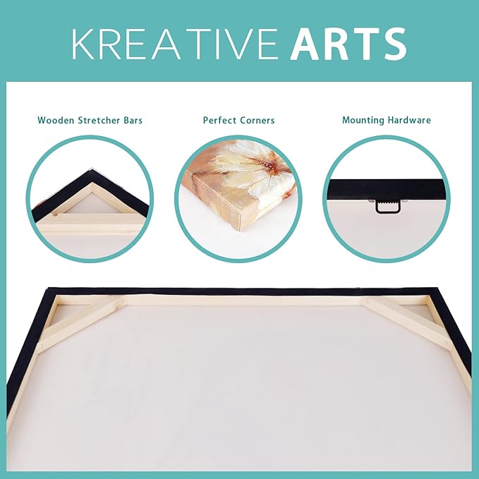 KREATIVE ARTS 3 Pieces Fitness Gym Canvas Wall Art - 12"x16" Framed Workout Prints with Weightlifting, Dumbbell, Barbell & Fitness Rope Motifs, Black & White Sport Painting, Home Gym Decor