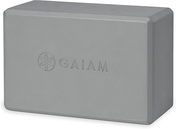 Gaiam Yoga Block - Supportive Latex-Free Eva Foam - Soft Non-Slip Surface with Beveled Edges for Yoga, Pilates, Meditation - Yoga Accessories for Stability, Balance, Deepen Stretches