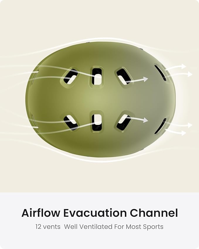 OutdoorMaster Skateboard Cycling Helmet - Two Removable Liners Ventilation Multi-Sport Scooter Roller Skate Inline Skating Rollerblading for Kids, Youth & Adults