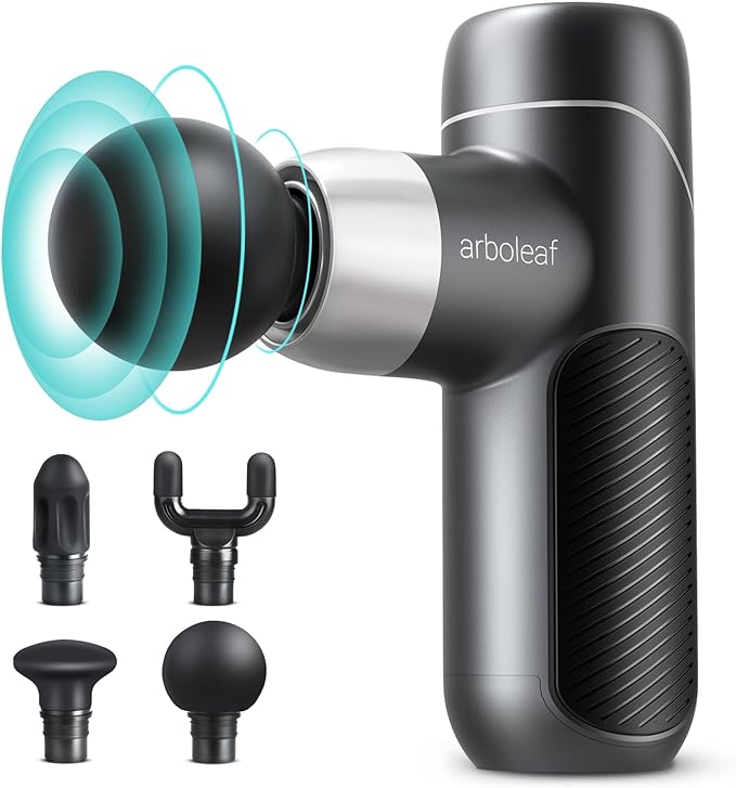 arboleaf Mini Massage Gun Deep Tissue, Muscle Massager for Back Pain Relief, Small Massage Gun Travel Massager Handheld, Quiet Percussion Massager Portable