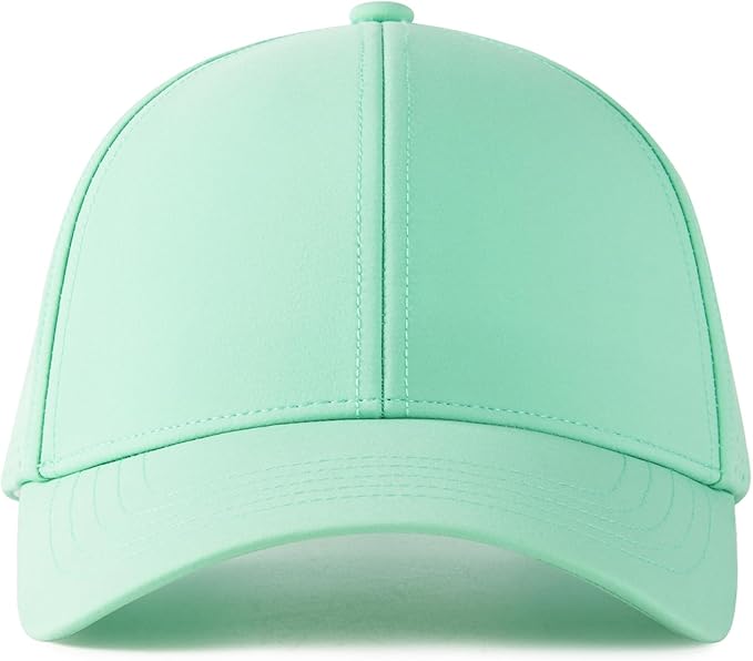 VOBOOM Men Quick Dry Baseball Cap Laser Cut Mesh Ball Curved Brim Snapback Hat