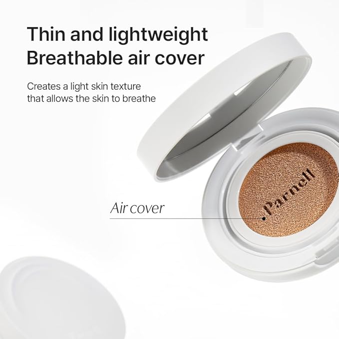 Parnell Cicamanu Serum Cushion 51N Hot Fudge 0.52 fl oz | Hydrating Serum Foundation for Soothing, Pore Blurring & Radiant Glass Skin | Lightweight Korean Cushion for Sensitive Skin | K-Beauty