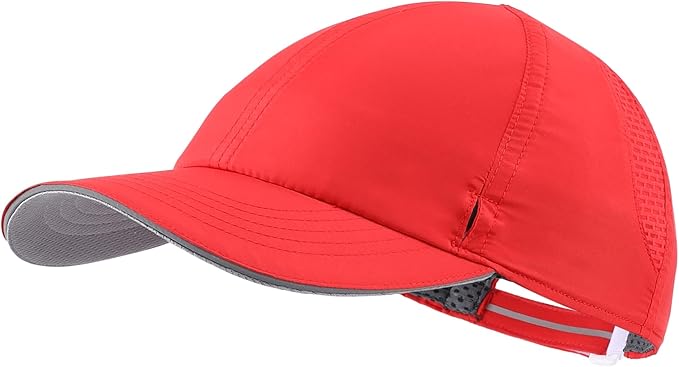 Connectyle Mens Womens Quick Dry Performance Running Cap Lightweight Reflective Sports Hat UPF 50+ Outdoor Athletic Sun Cap