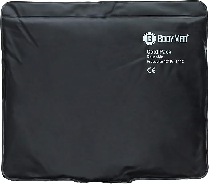 BodyMed Heavy Duty Reusable Urethane Ice Pack for Knee, Arm, Elbow, Shoulder, Back - Professional Grade Cold Therapy for Injuries, Aches, Swelling, Bruises, Sprains - 14 in. x 12 in. (Standard)