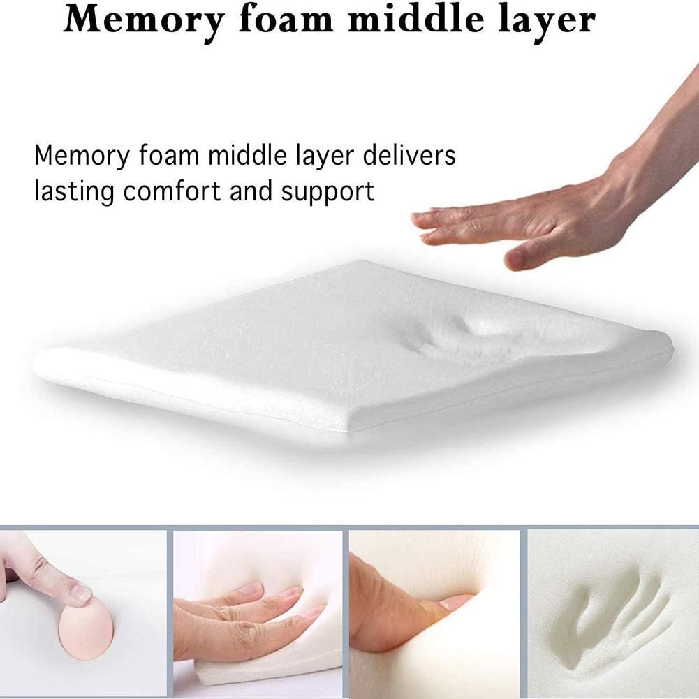 Big Ant Car Seat Cushion Pad Memory Foam Seat Cushion,Pain Relief Memory Foam Cushion Comfort Seat Protector for Car Office Home Use,Gray 1PC